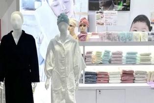 毛巾陳列造型_毛巾美陳陳列_毛巾陳列圖